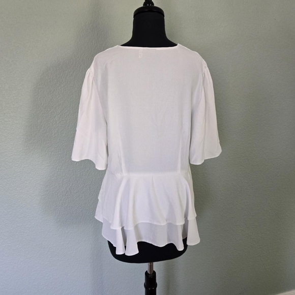 ASOS Design White Ruffle Blouse - Picture 4 of 7